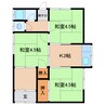 近鉄南大阪線/岡寺駅 徒歩8分 1階 築51年 3Kの間取り