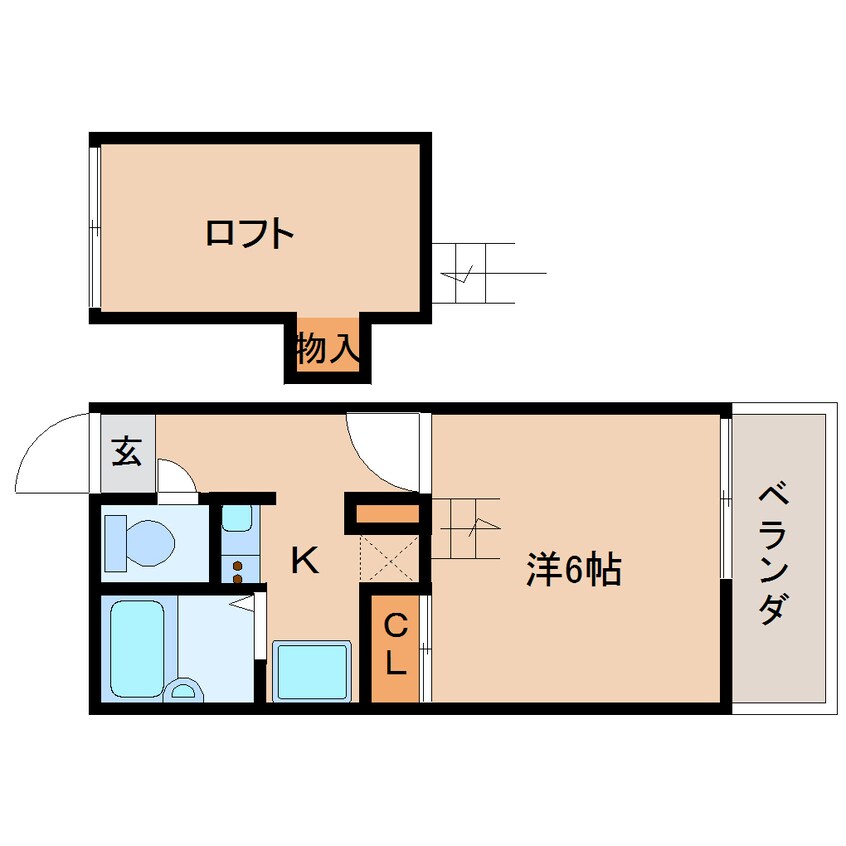 間取図 近鉄橿原線/八木西口駅 徒歩5分 3階 築21年