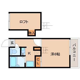 間取図 近鉄橿原線/八木西口駅 徒歩5分 1階 築21年