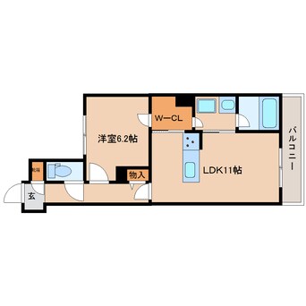 間取図 近鉄大阪線（近畿）/大和八木駅 徒歩10分 3階 築1年