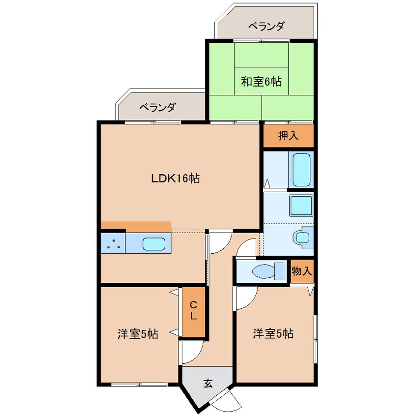 間取図 近鉄橿原線/新ノ口駅 徒歩10分 8階 築29年