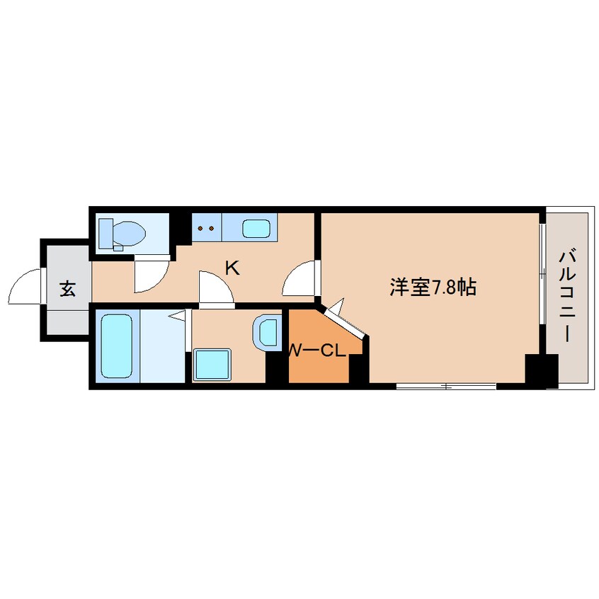 間取図 近鉄橿原線/新ノ口駅 徒歩8分 2階 1年未満