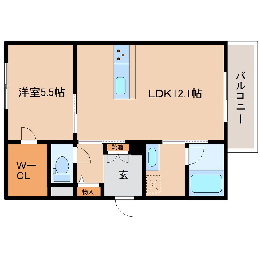 間取図 近鉄橿原線/橿原神宮前駅 徒歩6分 1階 1年未満