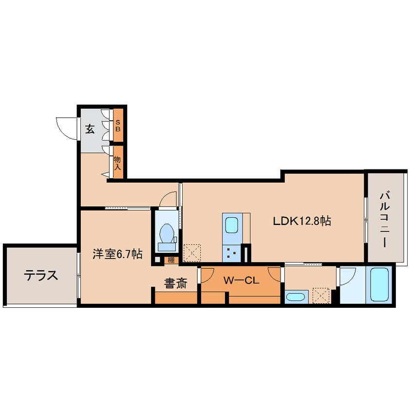 間取図 近鉄大阪線（近畿）/大和八木駅 徒歩4分 1階 1年未満