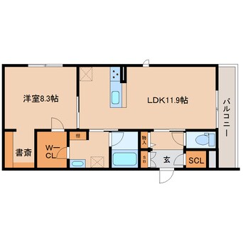 間取図 近鉄大阪線（近畿）/大和八木駅 徒歩4分 1階 1年未満