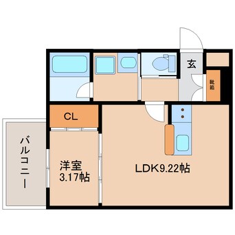 間取図 近鉄橿原線/八木西口駅 徒歩10分 1階 築1年