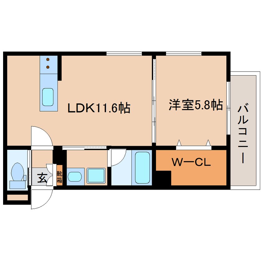 間取図 近鉄橿原線/八木西口駅 徒歩12分 1階 1年未満