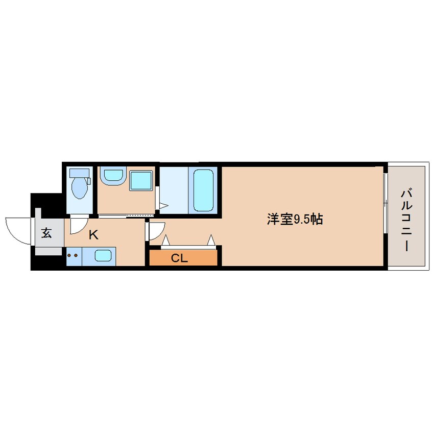 間取図 近鉄大阪線（近畿）/耳成駅 徒歩9分 1階 1年未満