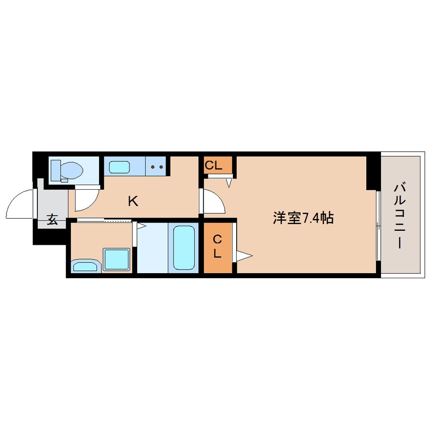 間取図 近鉄大阪線（近畿）/耳成駅 徒歩9分 1階 1年未満