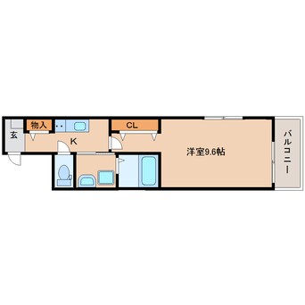 間取図 近鉄大阪線（近畿）/耳成駅 徒歩9分 3階 築1年