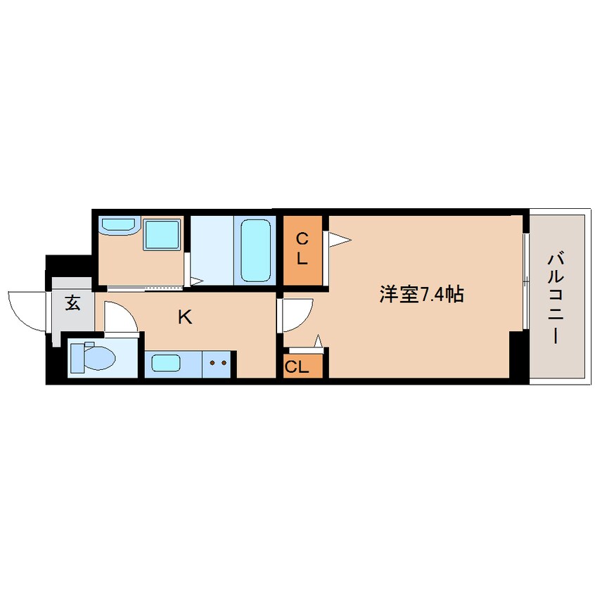 間取図 近鉄大阪線（近畿）/耳成駅 徒歩9分 1階 1年未満