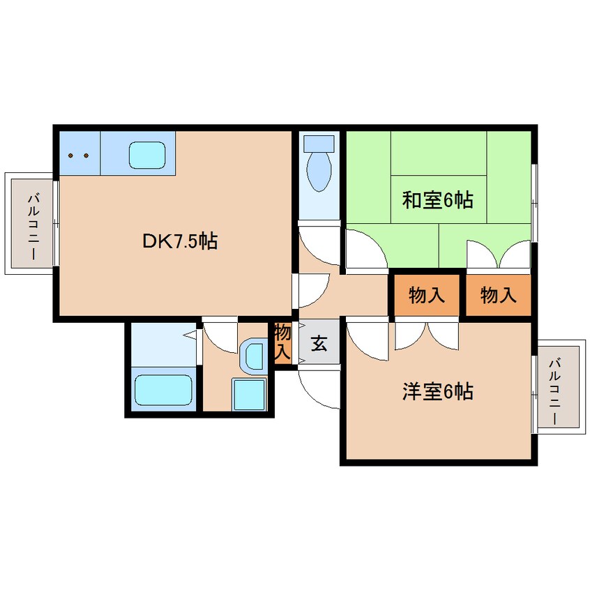 間取図 近鉄南大阪線/坊城駅 徒歩9分 3階 築29年