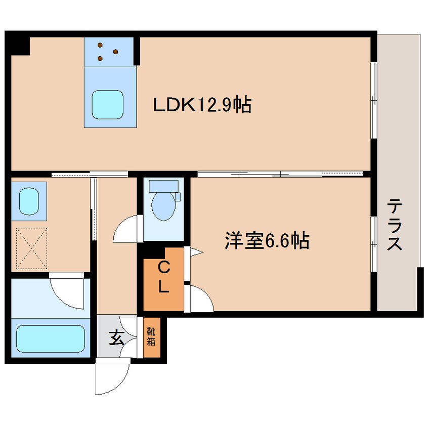 間取図 近鉄大阪線（近畿）/大和八木駅 徒歩9分 1階 1年未満