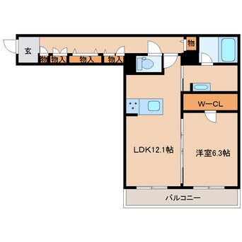 間取図 近鉄大阪線（近畿）/大和八木駅 徒歩9分 1階 1年未満