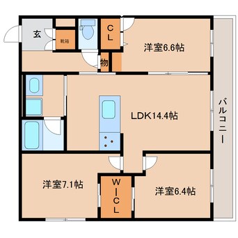 間取図 近鉄大阪線（近畿）/大和八木駅 徒歩12分 2階 建築中