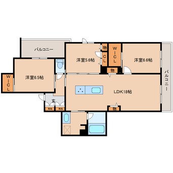 間取図 近鉄大阪線（近畿）/大和八木駅 徒歩11分 2階 建築中