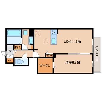 間取図 近鉄大阪線（近畿）/大和八木駅 徒歩12分 1階 建築中