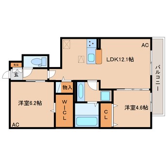 間取図 近鉄大阪線（近畿）/大和八木駅 徒歩12分 1階 建築中