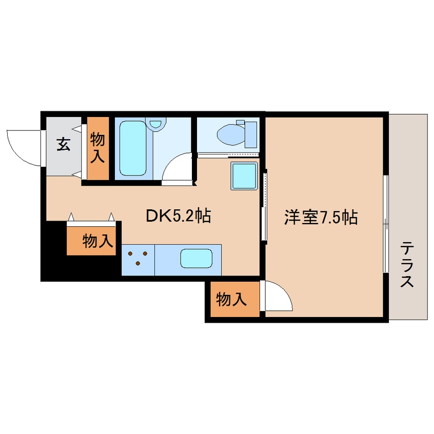 間取図 近鉄大阪線（近畿）/大和八木駅 徒歩13分 1階 築21年