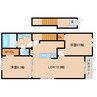 近鉄田原本線/但馬駅 徒歩11分 2階 築浅 2LDKの間取り
