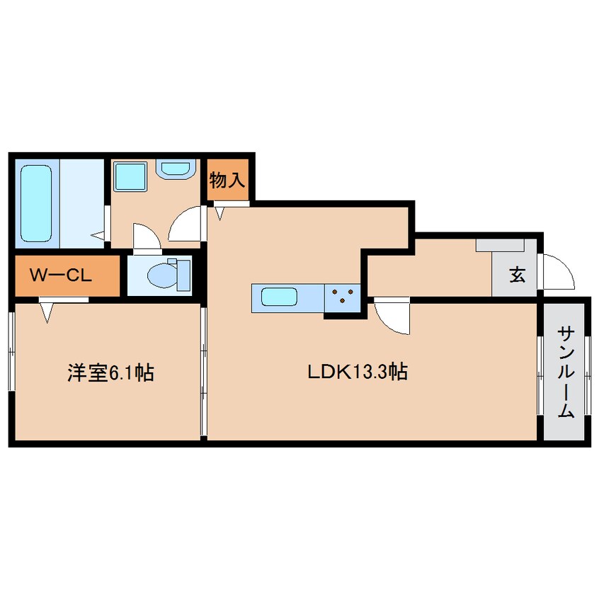 間取図 近鉄田原本線/但馬駅 徒歩11分 1階 建築中