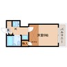 近鉄橿原線/畝傍御陵前駅 徒歩4分 2階 築34年 1Kの間取り