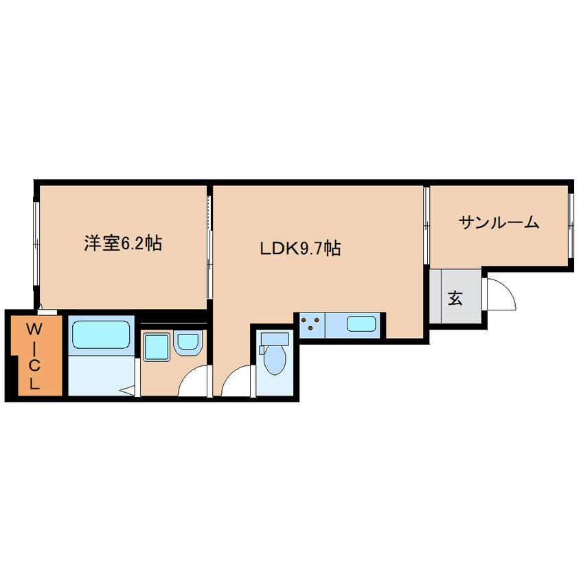 間取図 近鉄橿原線/畝傍御陵前駅 徒歩2分 1階 1年未満