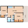 近鉄橿原線/笠縫駅 徒歩9分 1階 築31年 2LDKの間取り
