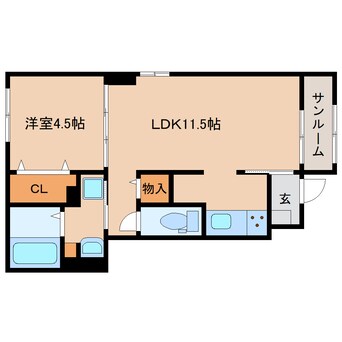 間取図 近鉄大阪線（近畿）/耳成駅 徒歩12分 1階 建築中