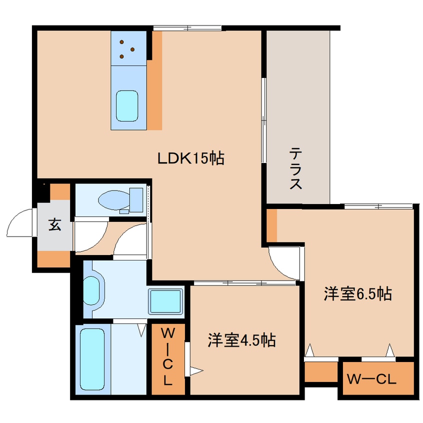 間取図 近鉄橿原線/田原本駅 徒歩14分 1階 建築中