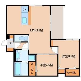 間取図 近鉄橿原線/田原本駅 徒歩14分 3階 建築中