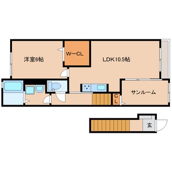 間取図 近鉄橿原線/八木西口駅 徒歩20分 2階 建築中