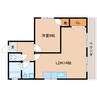 近鉄大阪線（近畿）/桜井駅 徒歩3分 2階 築37年 1LDKの間取り