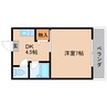 近鉄大阪線（近畿）/桜井駅 徒歩8分 2階 築35年 1DKの間取り