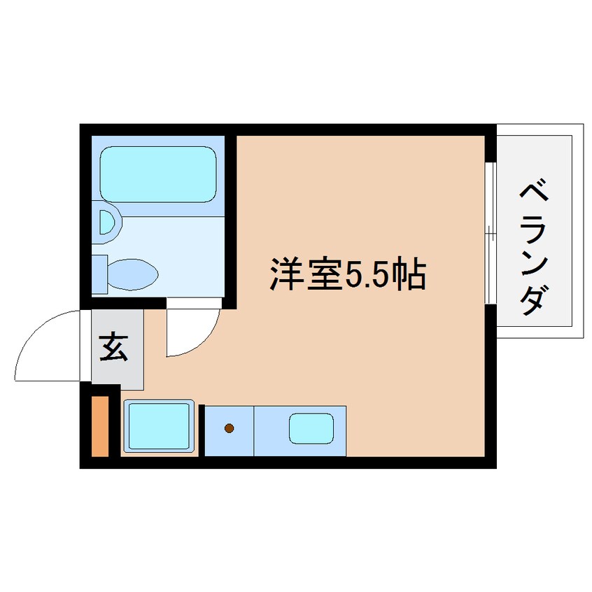 間取図 近鉄大阪線（近畿）/桜井駅 徒歩8分 2階 築26年