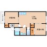 近鉄大阪線（近畿）/桜井駅 徒歩5分 2階 築40年 2LDKの間取り