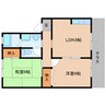 桜井線<万葉まほろば線>/三輪駅 徒歩6分 1階 築27年 2LDKの間取り