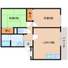 近鉄大阪線（近畿）/桜井駅 徒歩11分 2階 築23年 2LDKの間取り