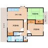 近鉄大阪線（近畿）/耳成駅 徒歩10分 1階 築28年 3DKの間取り