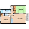 近鉄大阪線（近畿）/桜井駅 徒歩20分 2階 築24年 2LDKの間取り
