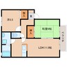 近鉄大阪線（近畿）/桜井駅 徒歩12分 1階 築24年 2LDKの間取り