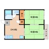 近鉄大阪線（近畿）/桜井駅 徒歩5分 2階 築38年 2DKの間取り