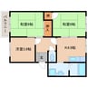 近鉄大阪線（近畿）/桜井駅 徒歩18分 1階 築28年 3Kの間取り