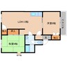 近鉄大阪線（近畿）/桜井駅 徒歩28分 2階 築30年 2LDKの間取り