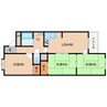 近鉄大阪線（近畿）/桜井駅 徒歩14分 3階 築34年 3LDKの間取り
