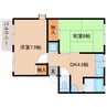 近鉄大阪線（近畿）/桜井駅 徒歩25分 2階 築33年 2DKの間取り