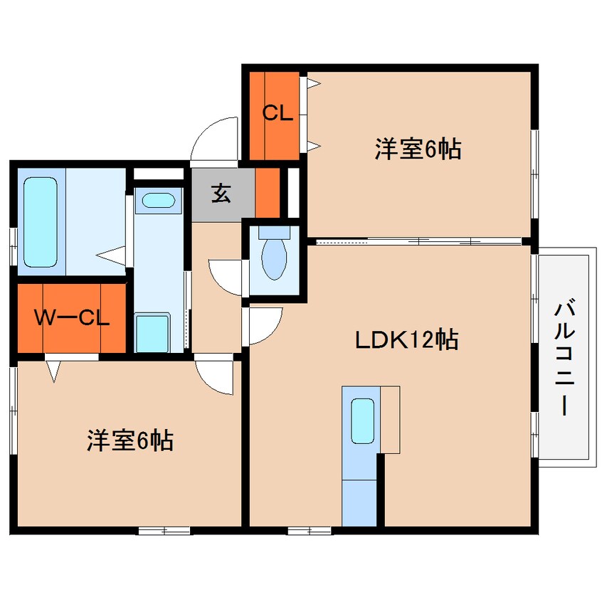 間取図 近鉄大阪線（近畿）/大福駅 徒歩5分 1階 築15年