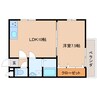 近鉄大阪線（近畿）/桜井駅 徒歩25分 2階 築17年 1LDKの間取り
