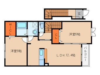 間取図 近鉄大阪線（近畿）/桜井駅 徒歩20分 2階 築13年