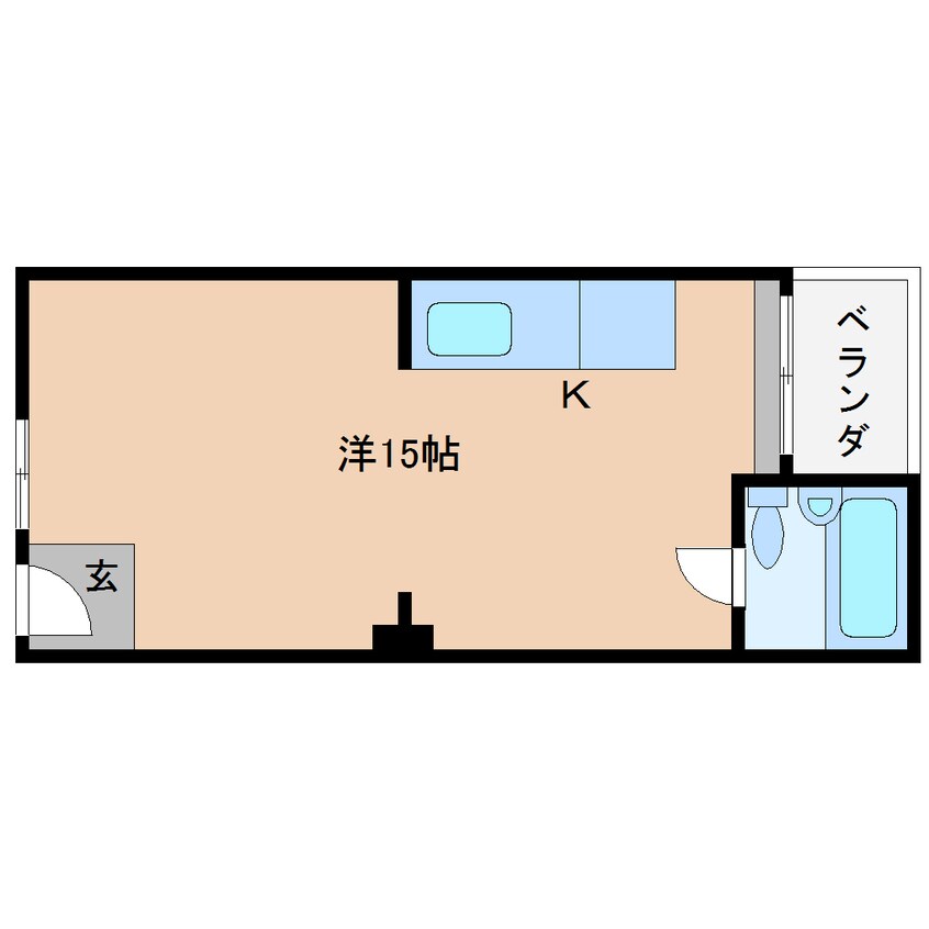 間取図 近鉄大阪線（近畿）/桜井駅 徒歩8分 4階 築40年